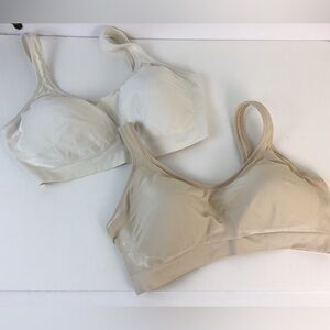 Truekind Daily Comfort Wirefree Shaper Bras Lot of 2 Bras Sz XL
